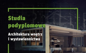 Studia podyplomowe - "Architektura wnętrz i wystawiennictwa" - plakat