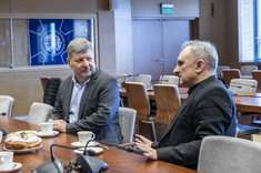 Od lewej: prof. P. Koszelnik, prof. T. Siwowski